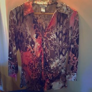 Cache blouse! Beautiful on!